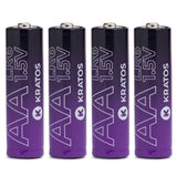 Kratos Power AA High-Performance Alkaline Batteries (4-Pack)