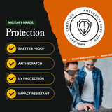 BELOW ZERO Ballistic Protection Glasses (Open Box)