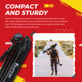 Focus Camera Travel DSLR Camera 59" Tripod Stand With Bag And Rechargeable Batteries