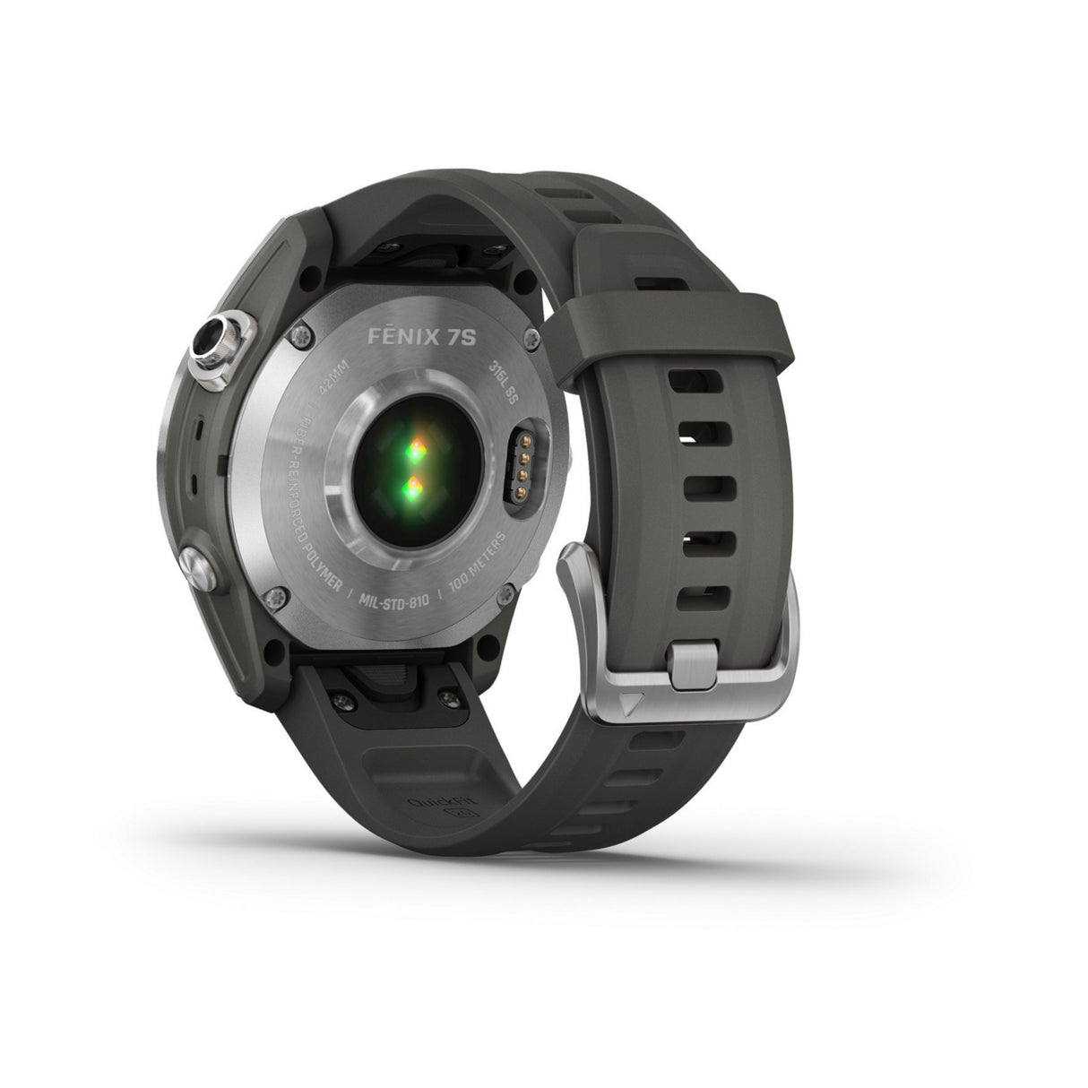 Garmin Fenix 7S Stainless Steel Smartwatch with Graphite Band