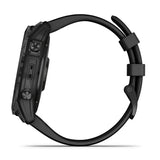 Garmin Fenix 7X Sapphire Solar GPS Smartwatch with Black Band (Black)