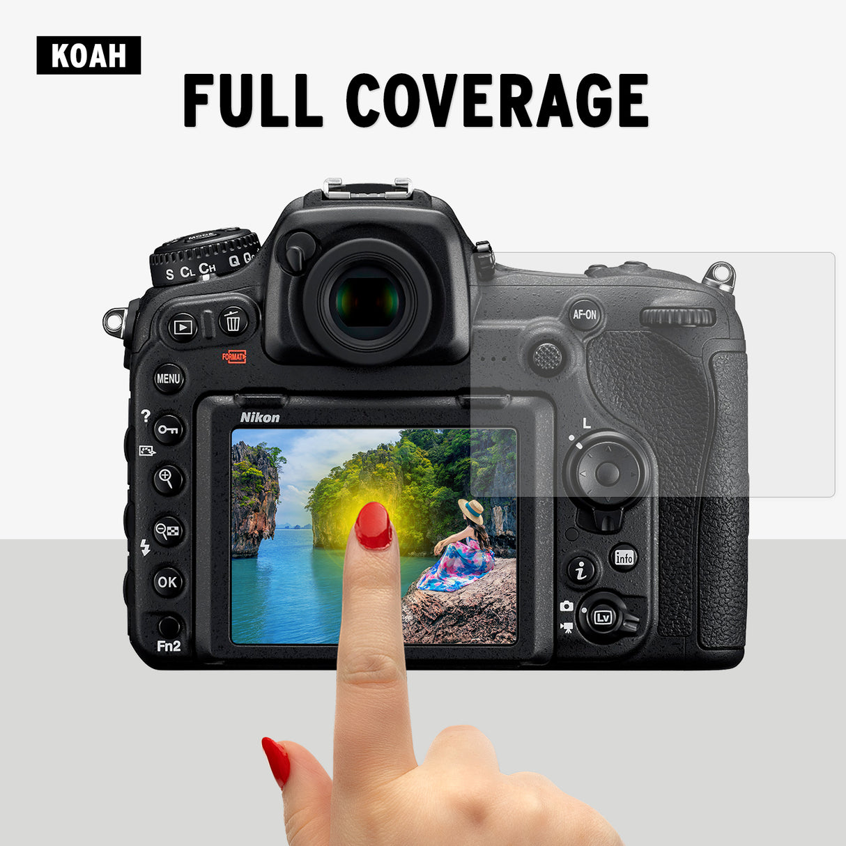 Koah LCD Ultra Armor Screen Protector for Nikon D5500 and D5600 Series Cameras