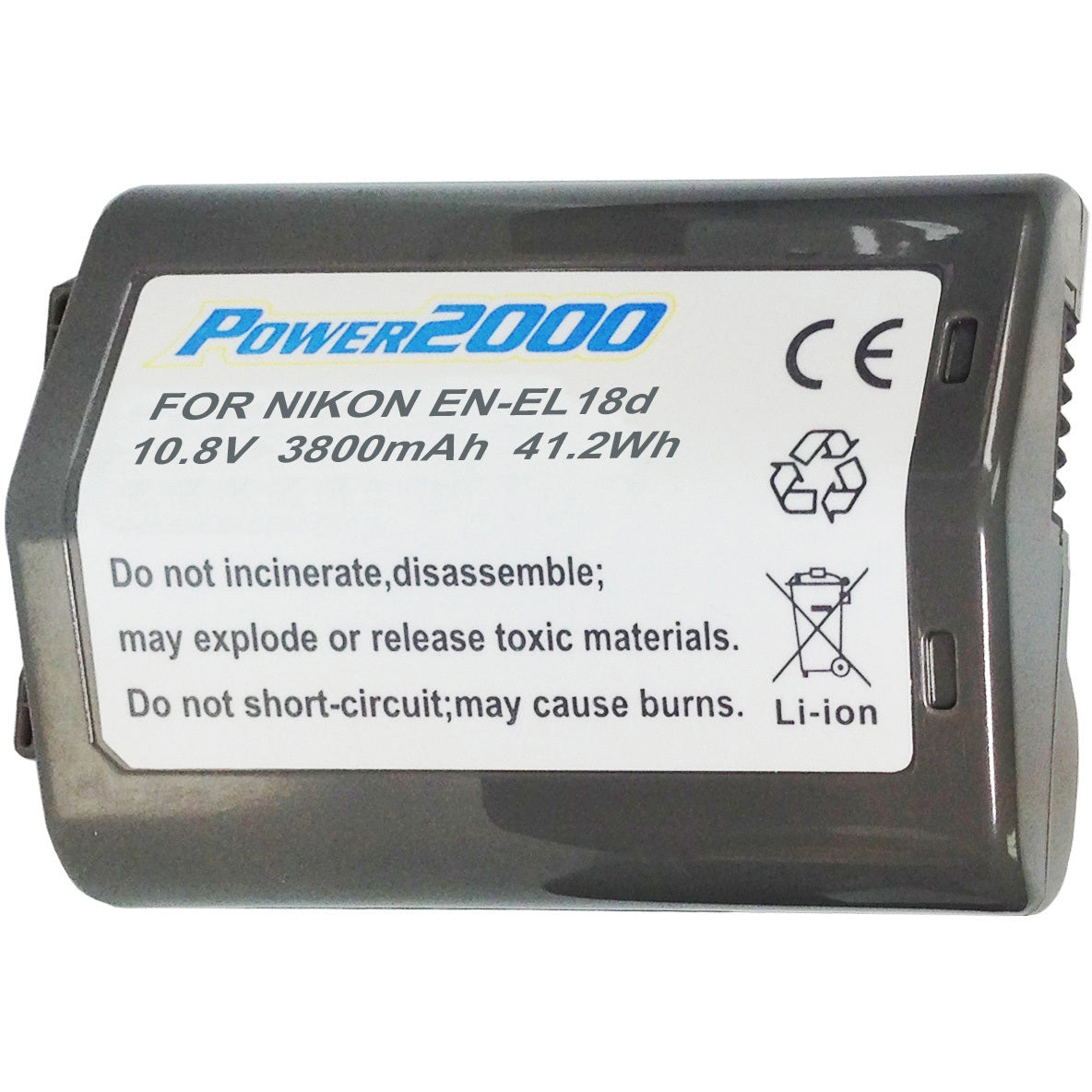 Power2000 ACD-800 Battery for Nikon EN-EL18d (10.8V 3800mAh)