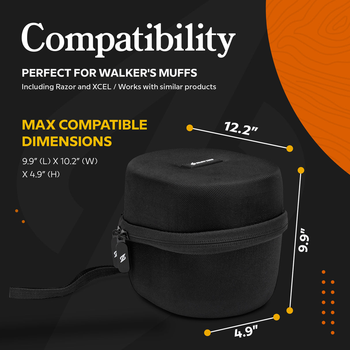 BELOW ZERO Hearing Protection Case for Walker's Game Ear