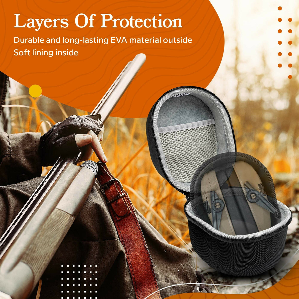 BELOW ZERO Hearing Protection Case for Walker's Game Ear (Open Box)
