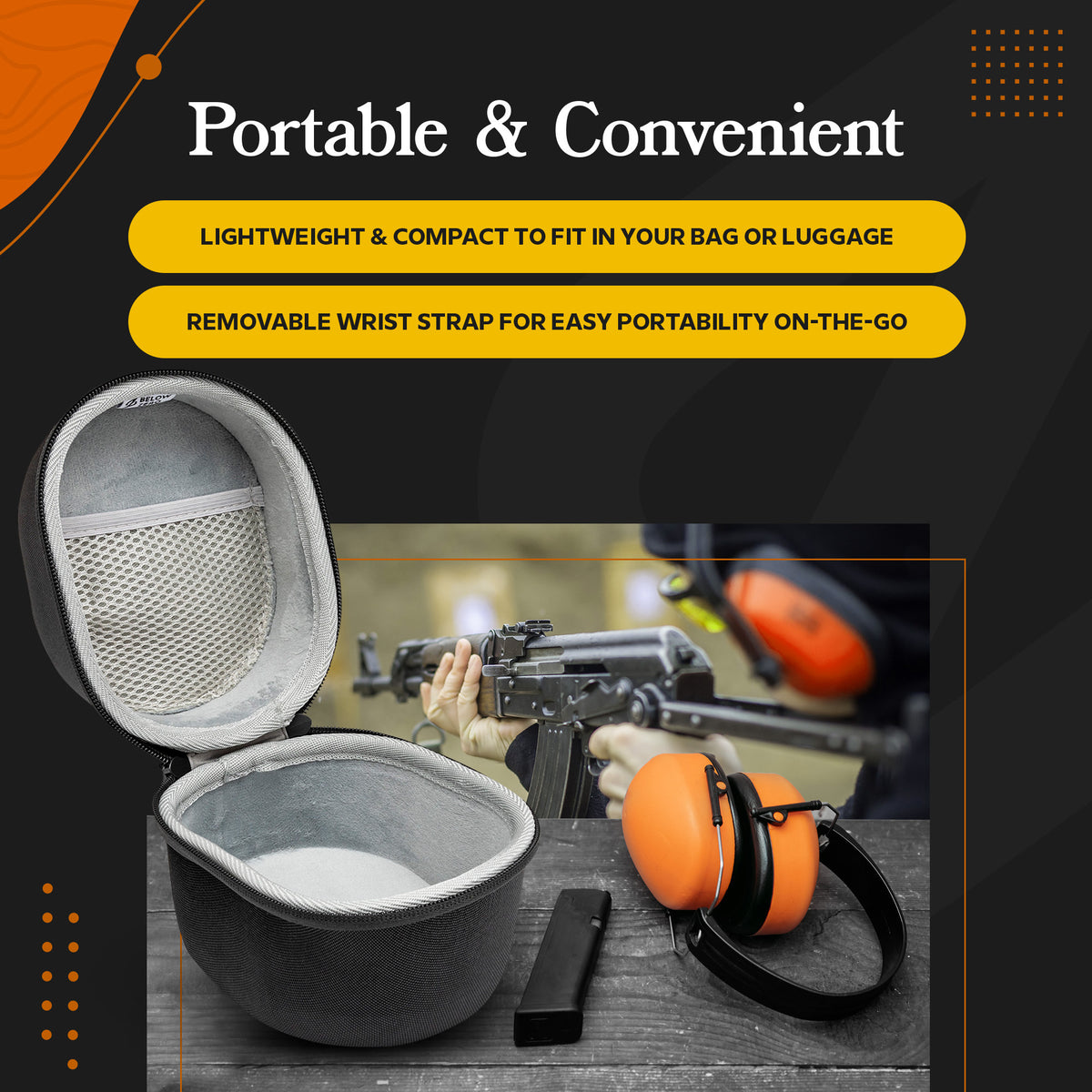 BELOW ZERO Hearing Protection Case for Walker's Game Ear (Open Box)