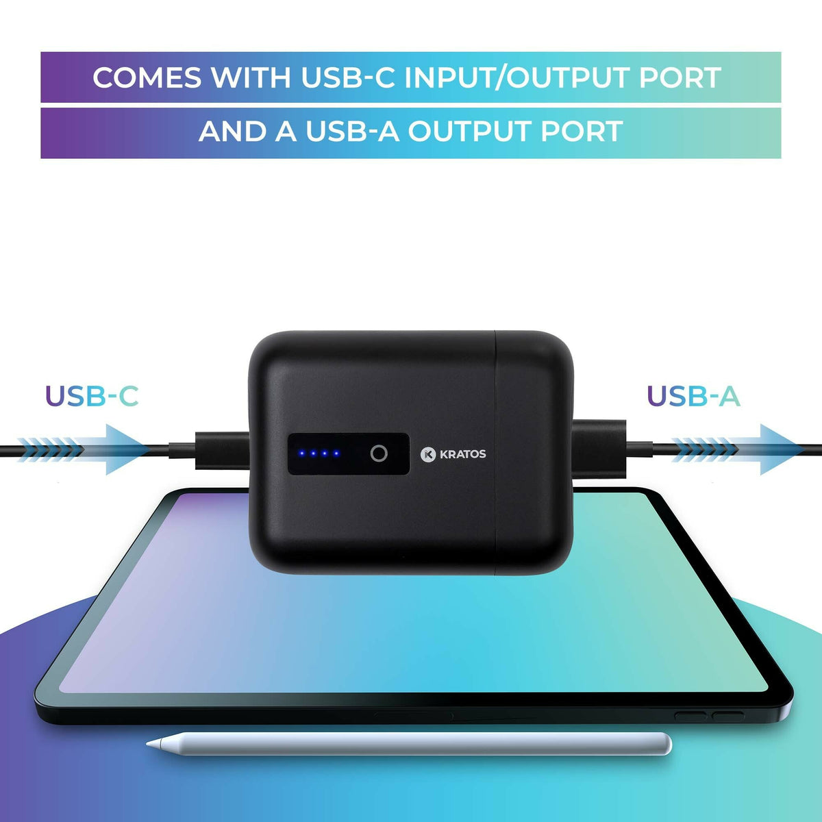 Kratos Power Super Mini 10,000mAh 30W PD3.0 Portable Power Bank
