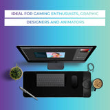 Kratos Power Gaming RGB Gaming Mouse Pad with 15W Wireless Charging