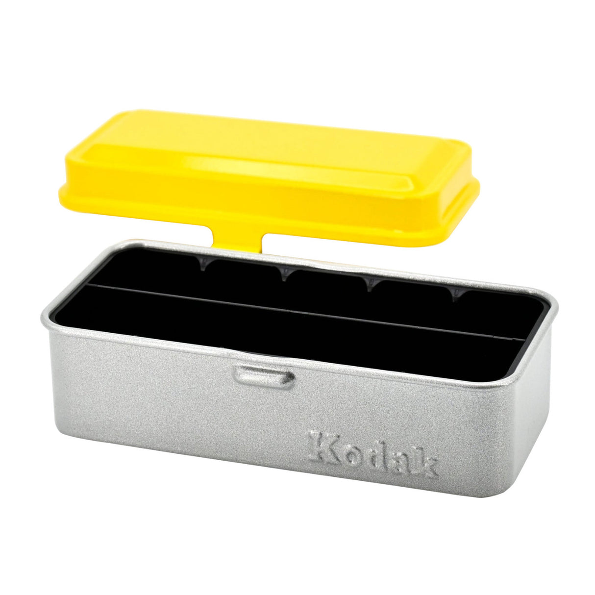 Kodak Steel 35mm and 120mm Film Roll Case (Holds 10 35mm or 8 120mm Rolls, Yellow and Silver)
