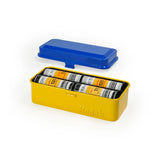 Kodak Steel 35mm and 120mm Film Roll Case (Holds 10 35mm or 8 120mm Rolls, Yellow and Blue)