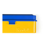 Kodak Steel 35mm and 120mm Film Roll Case (Holds 10 35mm or 8 120mm Rolls, Yellow and Blue)