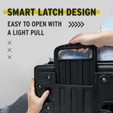 Koah Weatherproof Wheeled Hard Case with Customizable Foam (22 x 14 x 9 Inch)