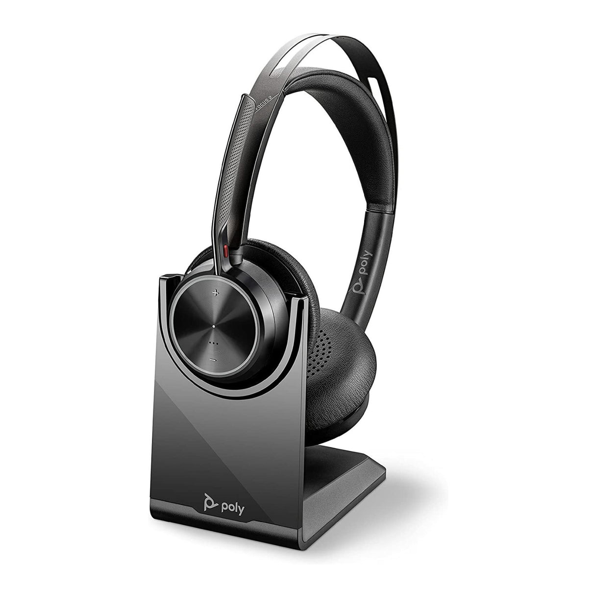 Plantronics Poly Voyager Focus 2 UC Stereo Bluetooth Headset with Stand