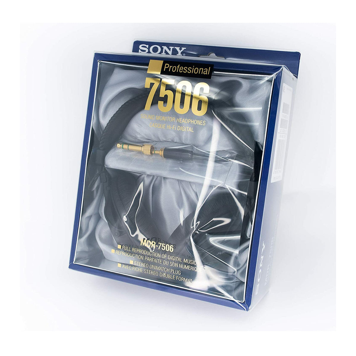 Sony MDR7506 Folding Professional Closed Ear Headphones with Knox Gear Nylon Braided 3.5mm Cable