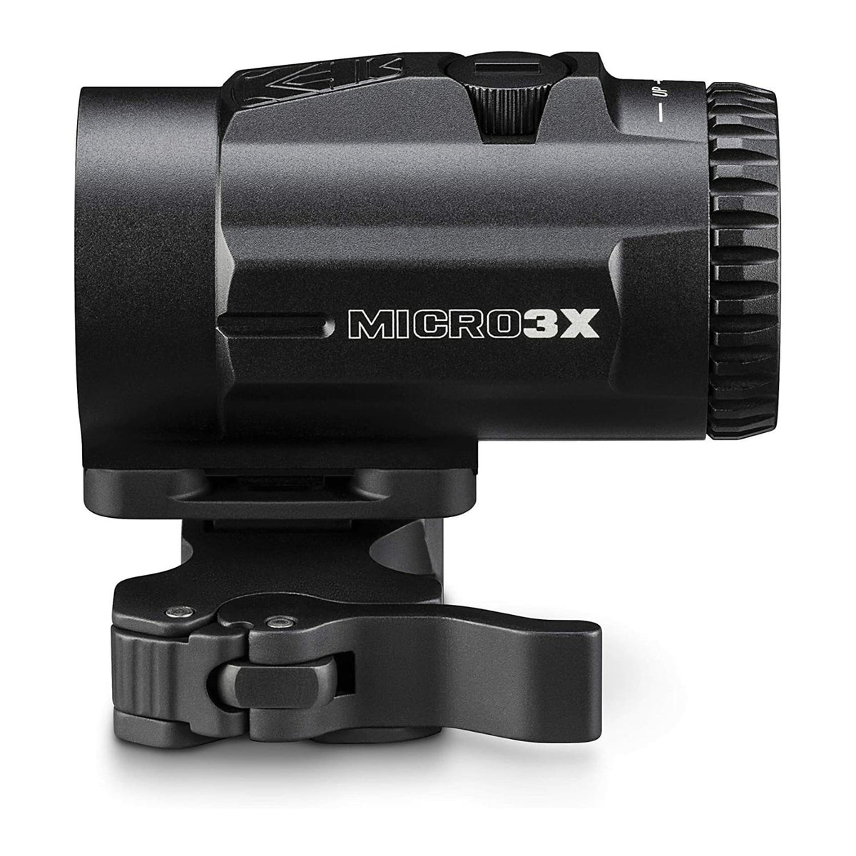 Vortex Micro3x Magnifier with Quick-Release Mount with Solar 2 MOA Red Dot and Hat (Black Camo)
