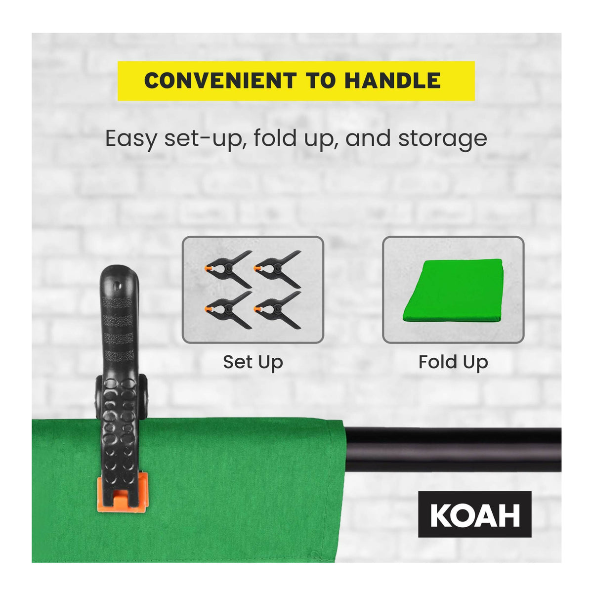 Koah Backdrop Background Screen with Clamps