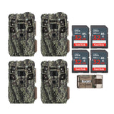 Browning Defender Pro Scout MAX Trail Camera with Memory Card (4-Pack) Bundle