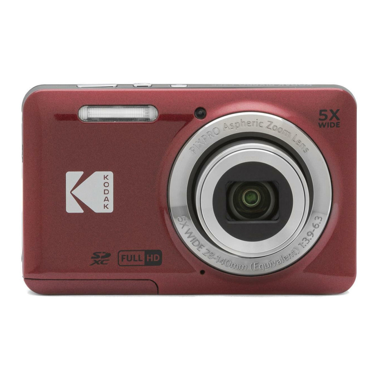 Kodak PIXPRO Friendly Zoom FZ55 Digital Camera (Red) – Focus Camera