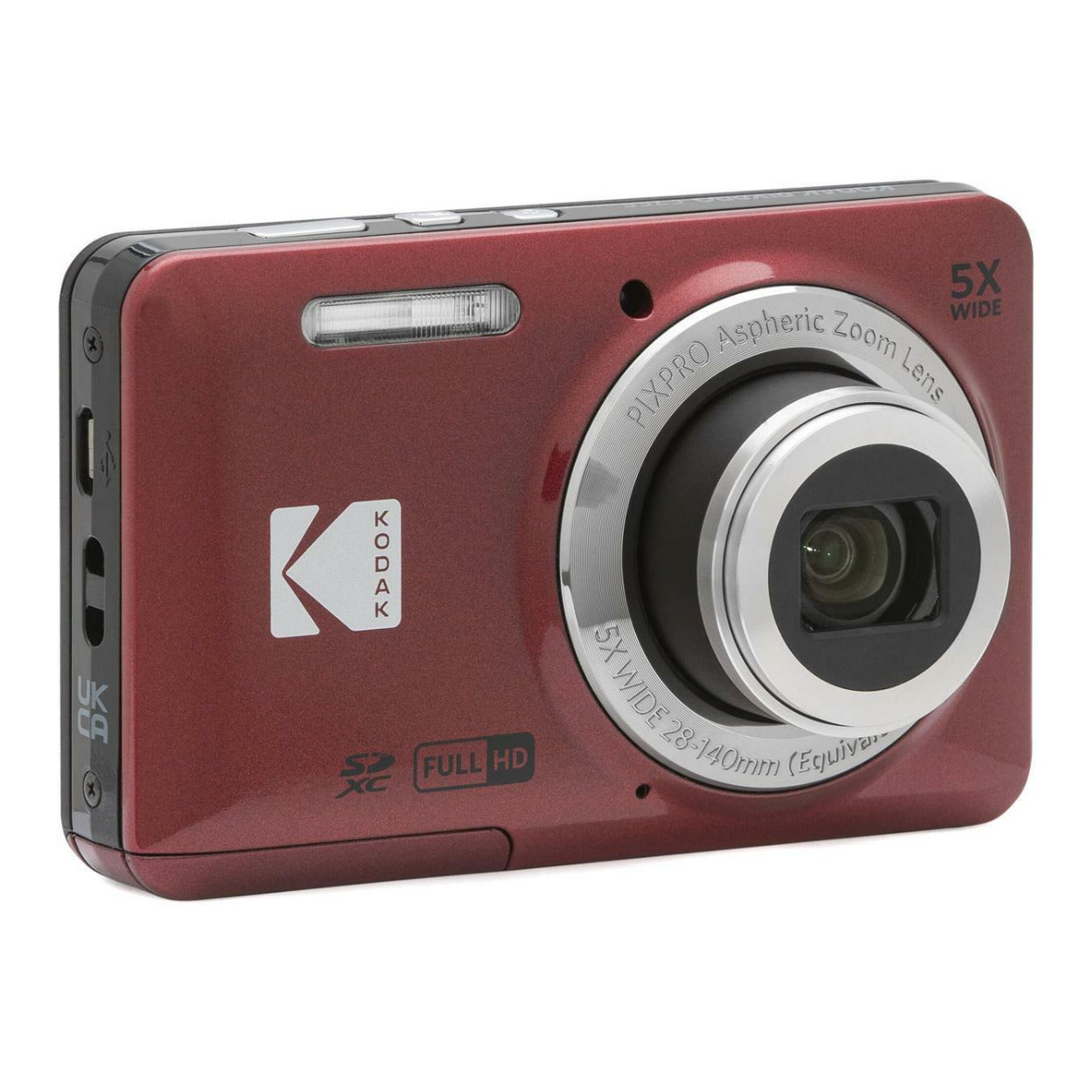 Kodak PIXPRO Friendly Zoom FZ55 Digital Camera (Red) – Focus Camera