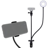Knox Gear Selfie Ring Light Stand with Cell Phone Holder and Webcam/Camera Mount