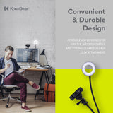 Knox Gear Selfie Ring Light Stand with Cell Phone Holder and Webcam/Camera Mount