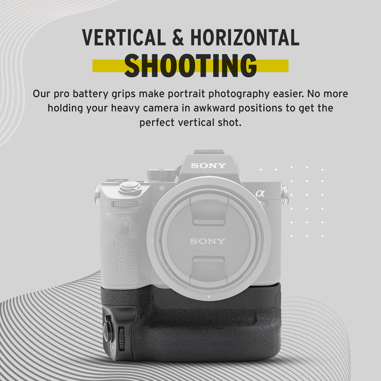 Koah Battery Grip for Sony a9, a7 r III and a7 III Camera