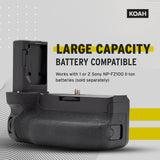 Koah Battery Grip for Sony a9, a7 r III and a7 III Camera