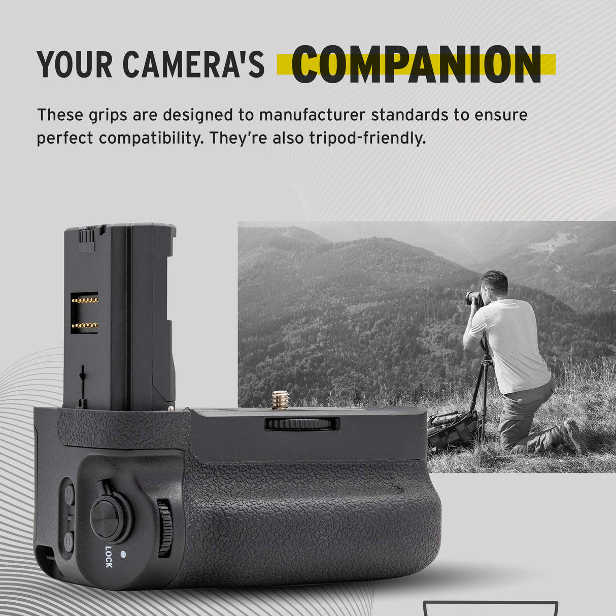 Koah Battery Grip for Sony a9, a7 r III and a7 III Camera