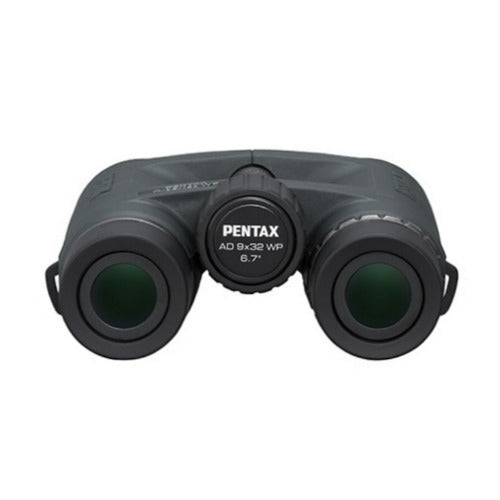 Pentax A-Series AD 9x32mm Roof Prism WP Binocular with Binocular Harness Bundle