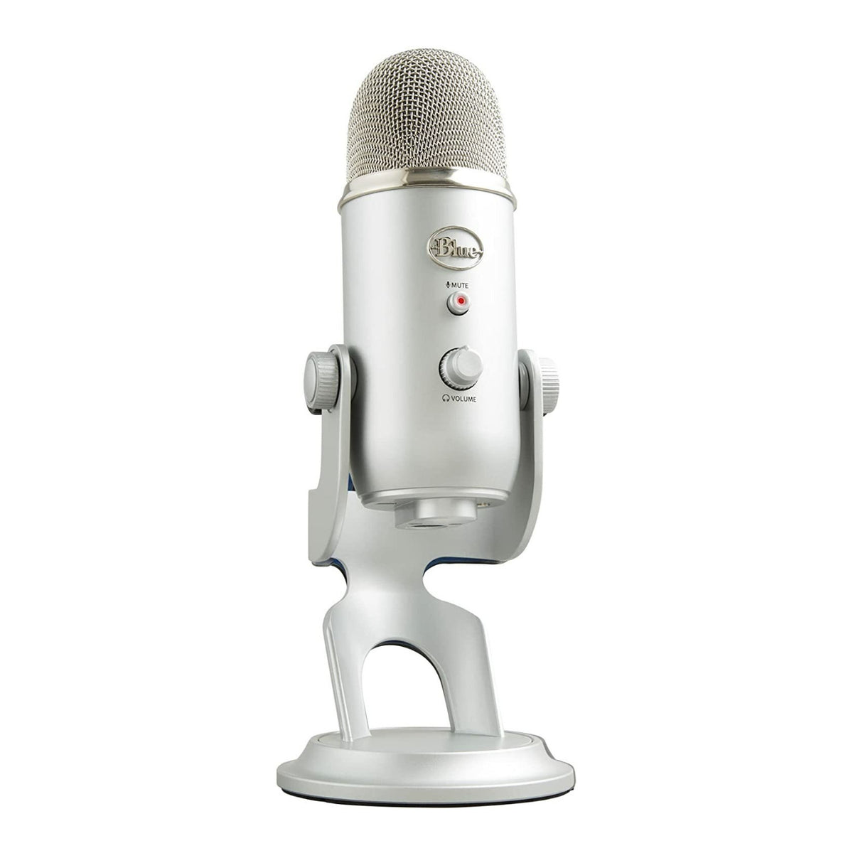 Blue Microphones Yeti Silver Premium Multi-Pattern USB Microphone w/Blue Voice