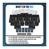 Yellowstone Y2 Black Wide Lens Bundle with Batteries, Solar Panels, and Accessories (6-Pack) - 9