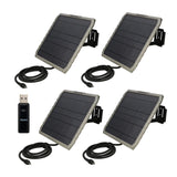 Stealth Cam FieldMAX EX 10-Inch Solar Panel (4-Pack) Bundle with Card Reader - 1