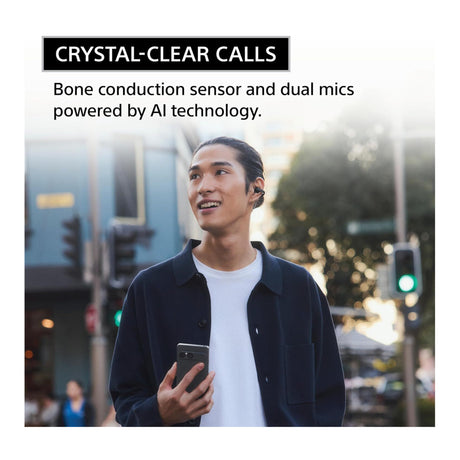 Sony LinkBuds Clip Open-Ear Truly Wireless Earbuds with Earbud Case Bundle (Greige)