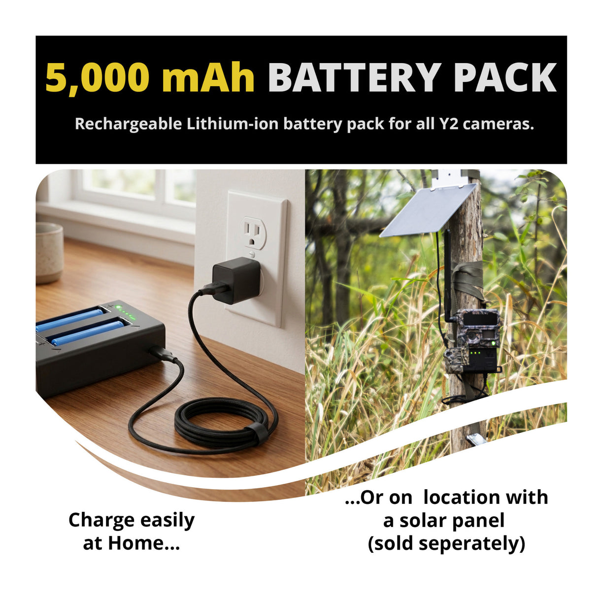 Yellowstone Y2 Trail Camera Bundle with Battery, Solar Panel, Card Reader, and Accessories (10-Pack) - 6