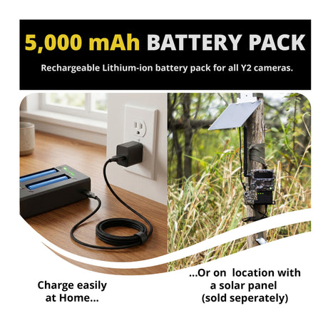 Yellowstone Y2 Trail Camera Bundle with Battery, Solar Panel, Card Reader, and Accessories (10-Pack) - 6