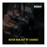 Koah PRO Rechargeable 1300mAh Battery (2-Pack) and Dual Charger for Sony NP-FW50