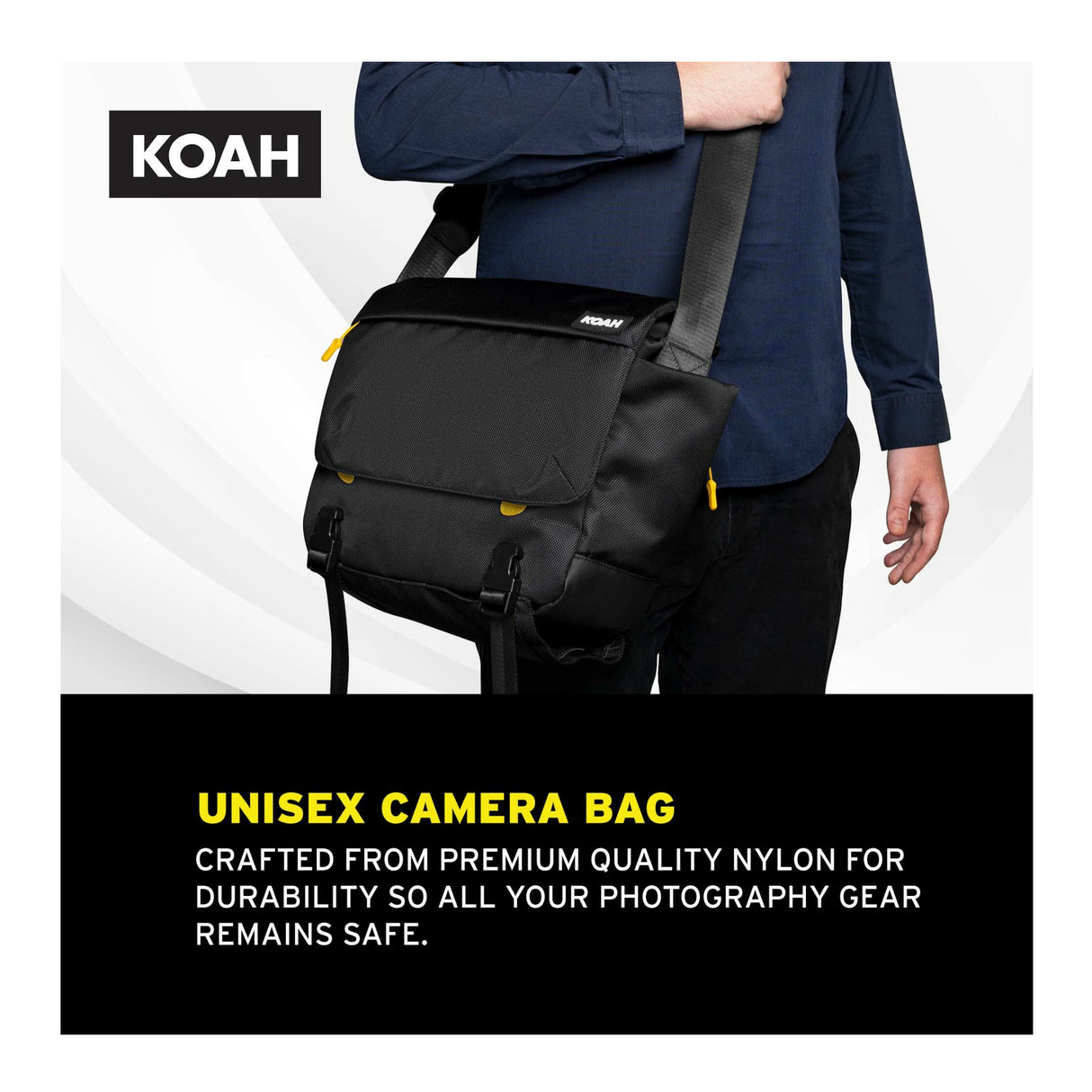 Koah Fulton Precision Shoulder Messenger Camera Bag for Professional Photographers