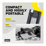 Koah Rechargeable 2250mAh Replacement Batteries for Canon LP-E6NH (2-Pack) and Dual LCD Charger