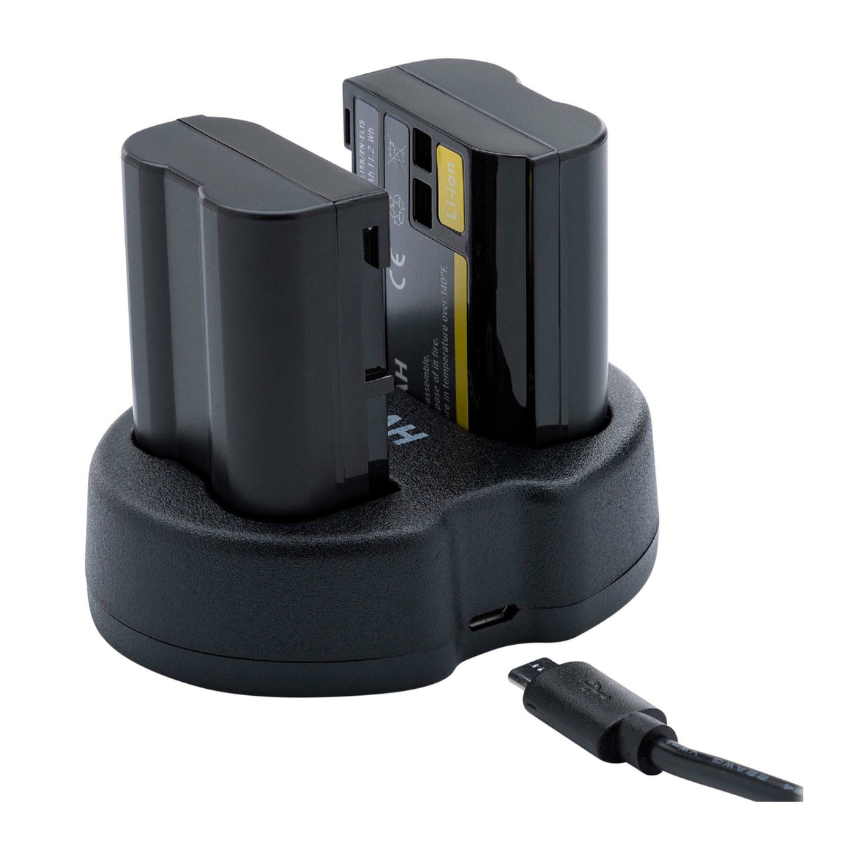 Koah Battery (2-Pack) and Dual Charger for Nikon EN-EL15B