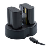 Koah Battery (2-Pack) and Dual Charger for Nikon EN-EL15B