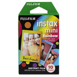 Fujifilm Instax Mini Instant Rainbow Film (10-Pack) with Cleaning Cloth