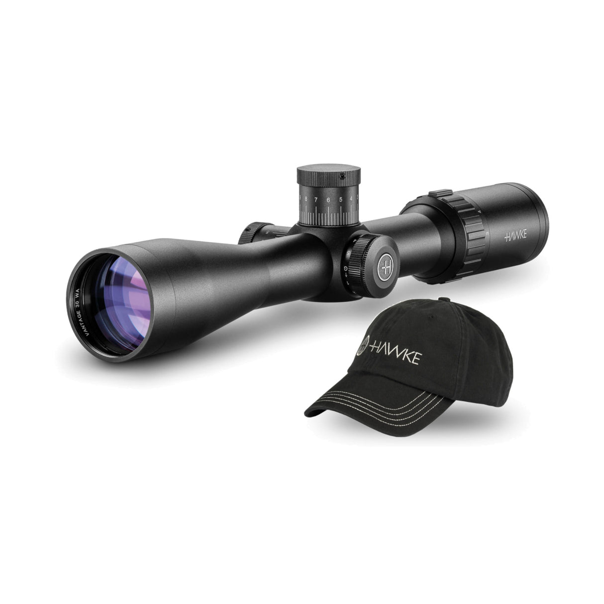 Hawke Sport Optics 3-9x42 Vantage 30 WA Riflescope (.223/.308 Marksman Reticle) Bundle