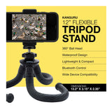 Koah Kanguru 12-Inch Flexible Waterproof Tripod with Bluetooth for iPhone, Galaxy, Go Pro Cameras