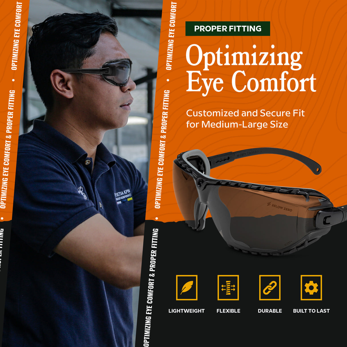 Below Zero Hearing Protection and Safety Glasses Case and Ba Glasses