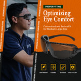 Below Zero Hearing Protection and Safety Glasses Case and Ba Glasses