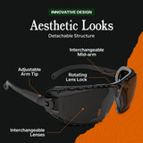 Below Zero Hearing Protection and Safety Glasses Case and Ba Glasses