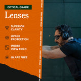 Below Zero Hearing Protection and Safety Glasses Case and Ba Glasses