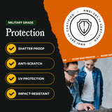 Below Zero Hearing Protection and Safety Glasses Case and Ba Glasses