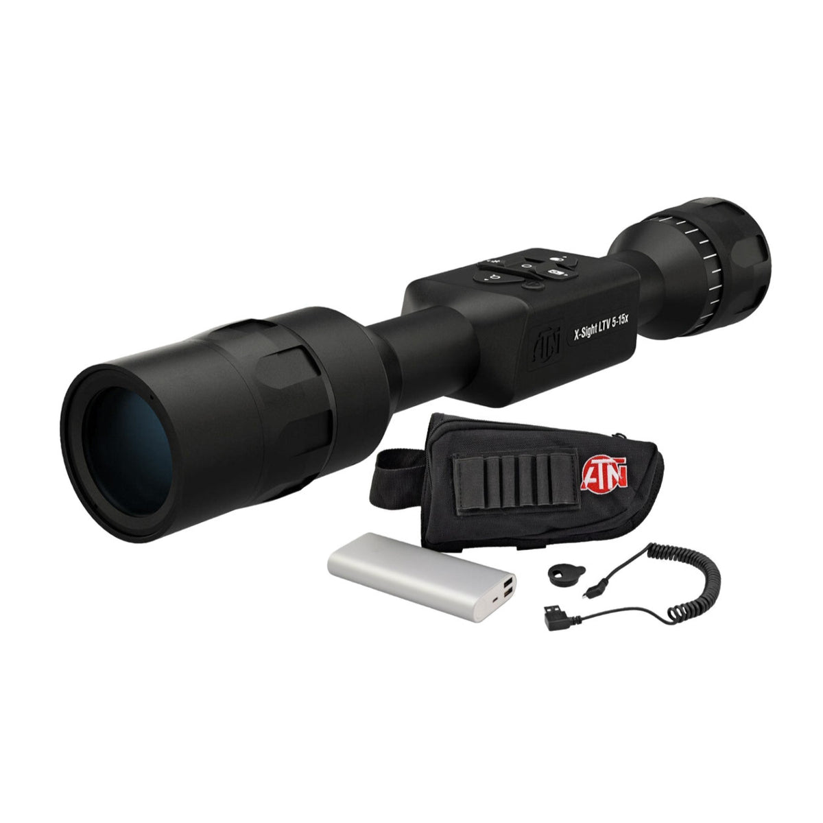 ATN X-Sight LTV 5-15x Day/Night Hunting Rifle Scope Bundle