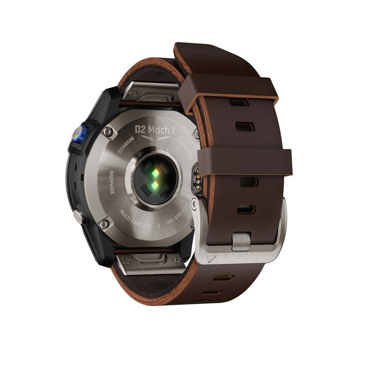 Garmin D2 Mach 1 Aviator Smartwatch with Oxford Brown Leather Band